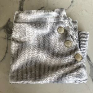J. Crew Sailor Pinstripe Skirt 00 NWT